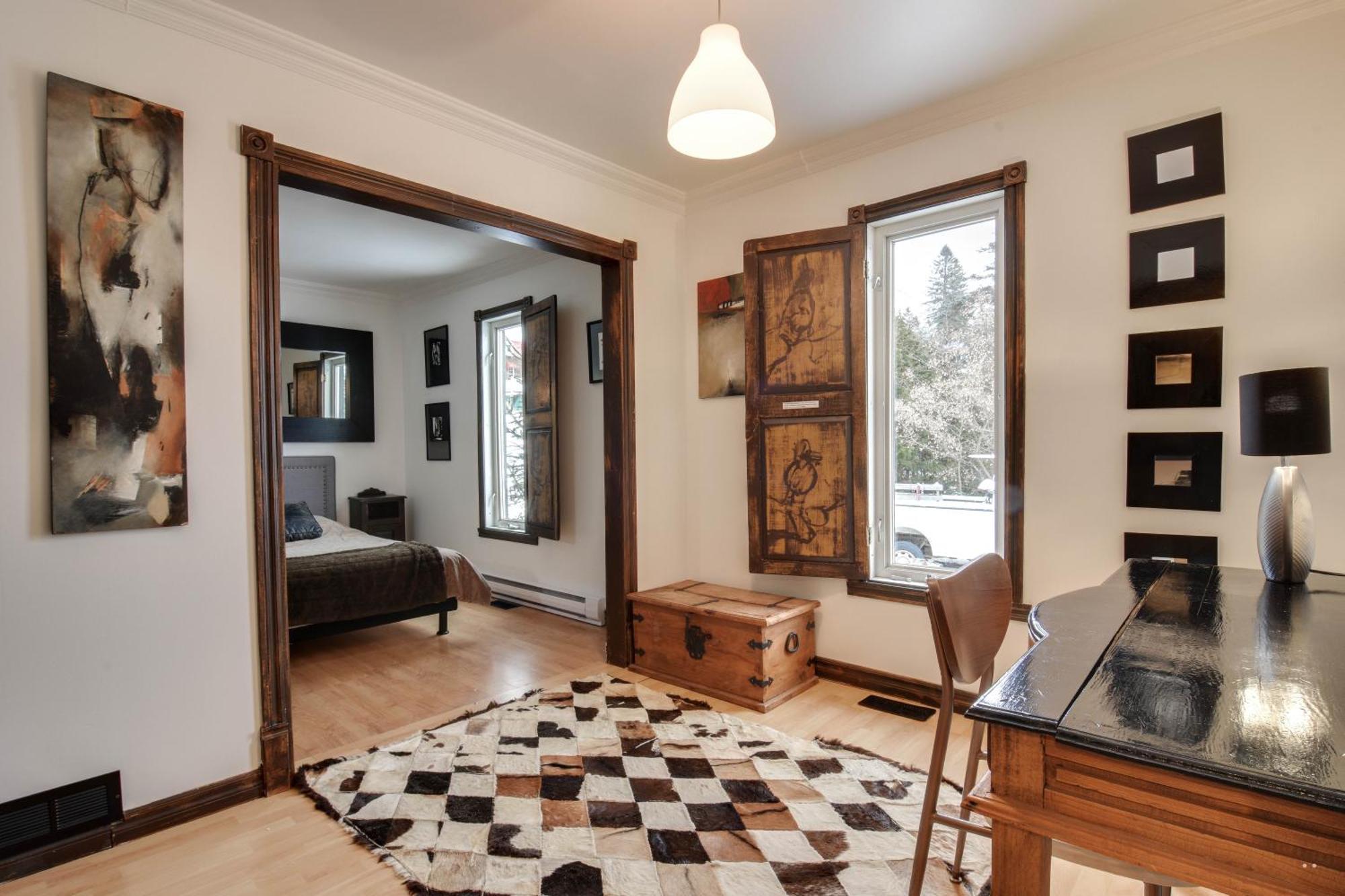 Chambres dans Chalet Vue sur la Riviere Spa ,près du Parc National de la Mauricie Grandes Piles Esterno foto